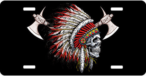 Indian Chief License Plate