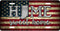 Indiana Tea Stained License Plate Home Sweet Home