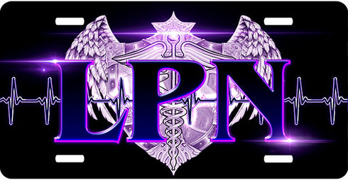 LPN Purple License Plate