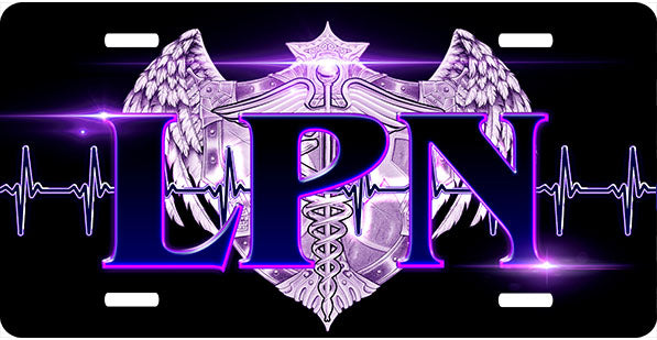 LPN Purple License Plate