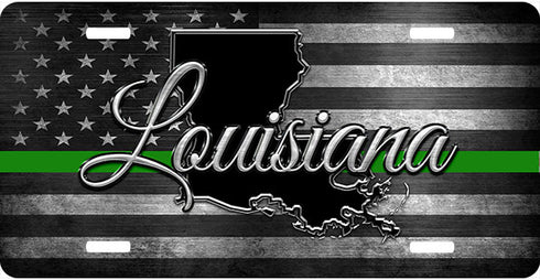 Louisiana Thin Line License Plate