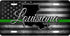 Louisiana Thin Line License Plate