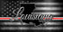 Louisiana Thin Line License Plate