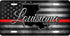 Louisiana Thin Line License Plate