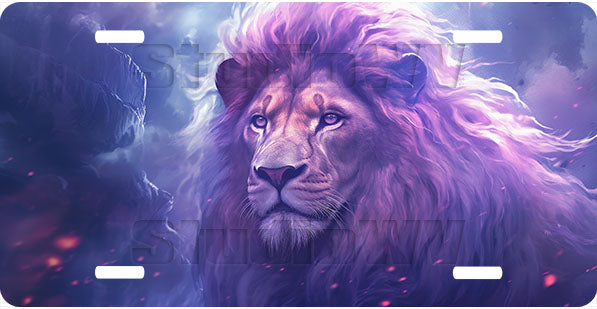 Majestic Lion License Plate