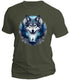 Blue Majestic Wolf T-Shirt