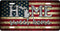 Michigan Tea Stained Flag Home Sweet Home License Plate
