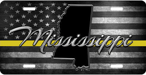 Mississippi Thin Line License Plate