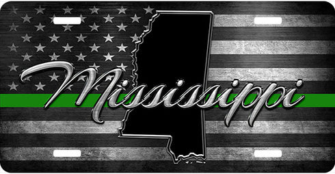 Mississippi Thin Line License Plate