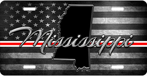 Mississippi Thin Line License Plate