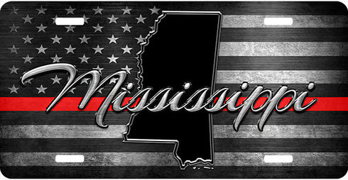 Mississippi Thin Line License Plate