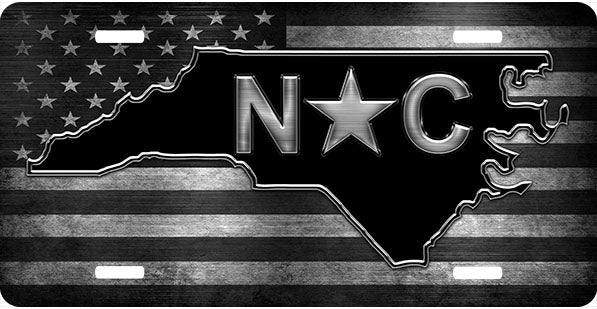 North Carolina License Plate