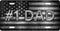 #1 Dad Black and Gray Flag License Plate