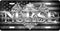 Nurse Black and Gray Flag License Plate