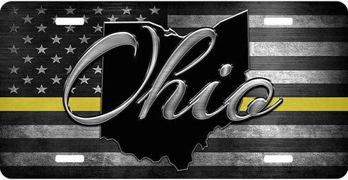 Ohio Thin Line License Plate
