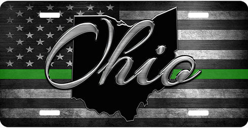 Ohio Thin Line License Plate
