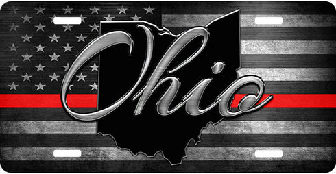 Ohio Thin Line License Plate