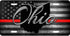 Ohio Thin Line License Plate