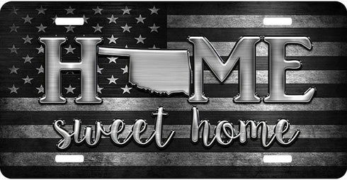 Oklahoma Sweet Home License Plate