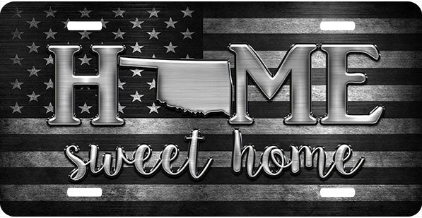 Oklahoma Sweet Home License Plate