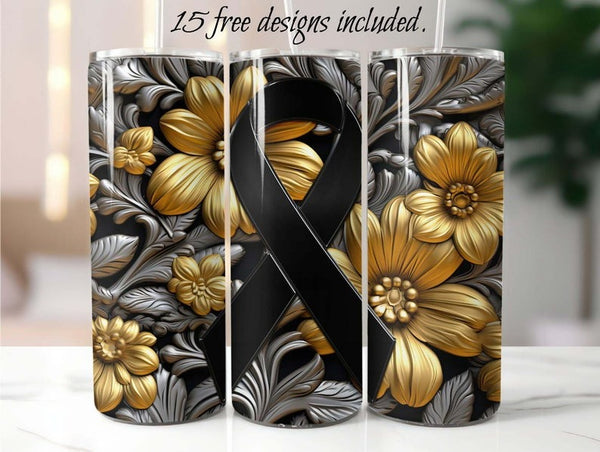 POW-MIA 20 oz Skinny Tumbler Sublimation Design