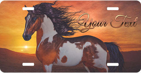 Painted Horse Ninnie License Plate
