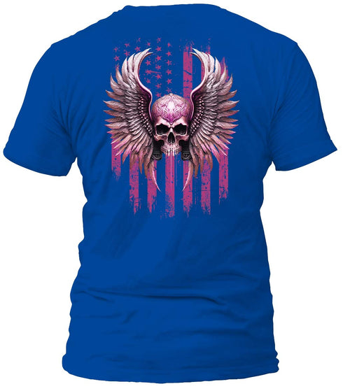 Freedom Flight Pink Skull T-Shirt