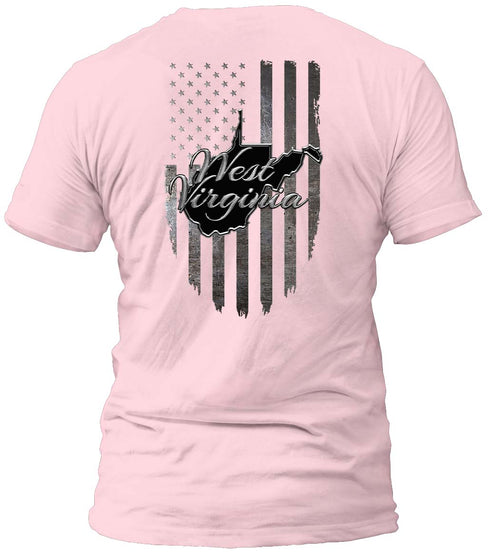 West Virginia Metal Flag T-Shirt