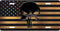 Punisher Bronze Flag License Plate