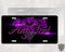 Purple Bleeding Rose Your Text License Plate