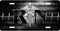 RN Black Brushed Caduceus License Plate
