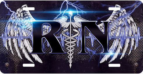 RN Lightning License Plate