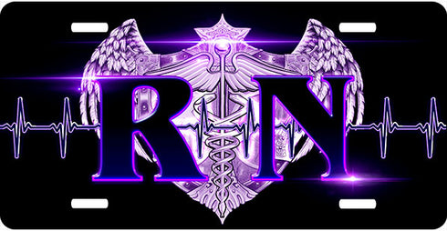 RN Purple License Plate