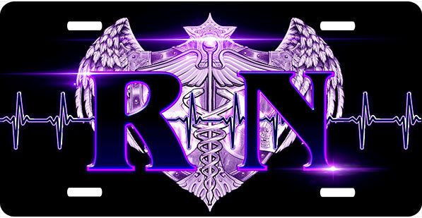 RN Purple License Plate