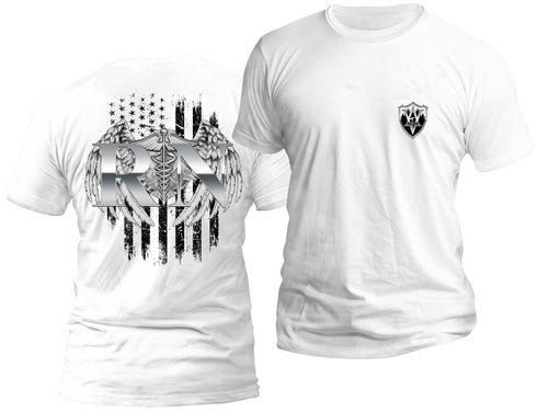 RN Chrome Distressed Flag T-Shirt