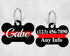Bone Shape Dog Tag Red Line