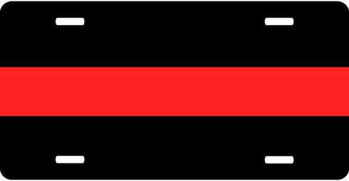 Red Line License Plate