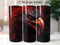 Red and Black Eagle 20 oz Skinny Tumbler Sublimation Design