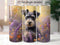 Schnauzer Puppy 20 oz Skinny Tumbler Sublimation Design