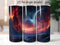 Sci Fi 2 moons 20 oz Skinny Tumbler Sublimation Design