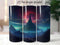 Sci Fi Red Moon 20 oz Skinny Tumbler Sublimation Design