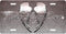 Silver Wings Faith Hope Love License Plate