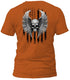Freedom Flight Gray Skull T-Shirt (Black Flag)