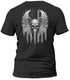 Freedom Flight Gray Skull T-Shirt