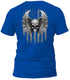 Freedom Flight Gray Skull T-Shirt