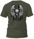 Freedom Flight Gray Skull T-Shirt (Black Flag)