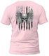 Freedom Flight Gray Skull T-Shirt (Black Flag)