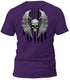 Freedom Flight Gray Skull T-Shirt (Black Flag)