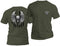 Freedom Flight Gray Skull T-Shirt (Black Flag)