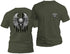 Freedom Flight Gray Skull T-Shirt (Black Flag)